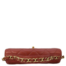 Load image into Gallery viewer, CHANEL Infinity Quilted Leather Top Handle Chain Crossbody Bag Red
