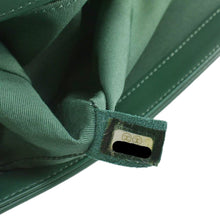 Load image into Gallery viewer, CHANEL Boy Flap Woven Leather Shoulder Bag Green
