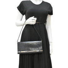 Load image into Gallery viewer, LOUIS VUITTON Sevigne Electric Patent Epi Leather Clutch Shoulder Bag Black
