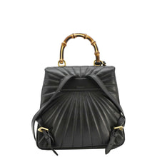 Load image into Gallery viewer, GUCCI Queen Margaret Bee Quilted Leather Backpack Black 476664
