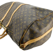 Load image into Gallery viewer, LOUIS VUITTON Keepall 60 Bandouliere Monogram Canvas Travel Bag Brown
