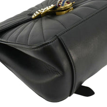 Load image into Gallery viewer, GUCCI Queen Margaret Bee Quilted Leather Backpack Black 476664
