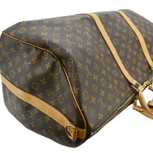 Load image into Gallery viewer, LOUIS VUITTON Keepall 60 Bandouliere Monogram Canvas Travel Bag Brown
