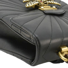 Load image into Gallery viewer, GUCCI Queen Margaret Bee Quilted Leather Backpack Black 476664
