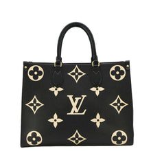 Load image into Gallery viewer, LOUIS VUITTON Onthego MM Giant Monogram Empreinte Leather Tote Bag Bicolor
