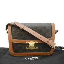 Load image into Gallery viewer, CELINE Classique Triomphe Canvas Shoulder Bag Brown
