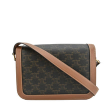 Load image into Gallery viewer, CELINE Classique Triomphe Canvas Shoulder Bag Brown
