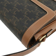 Load image into Gallery viewer, CELINE Classique Triomphe Canvas Shoulder Bag Brown
