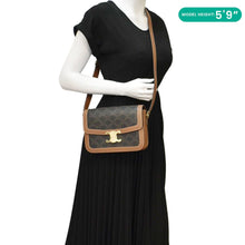 Load image into Gallery viewer, CELINE Classique Triomphe Canvas Shoulder Bag Brown
