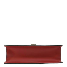 Load image into Gallery viewer, GUCCI Sylvie Small Web Leather Shoulder Bag Red 421882
