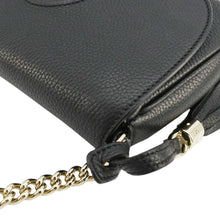 Load image into Gallery viewer, GUCCI Soho Flap Leather Chain Crossbody Bag Black 536224
