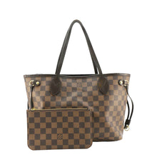 Load image into Gallery viewer, LOUIS VUITTON Neverfull PM Damier Ebene Tote Shoulder Bag Brown
