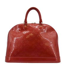 Load image into Gallery viewer, LOUIS VUITTON Alma GM Monogram Vernis Satchel Bag Red
