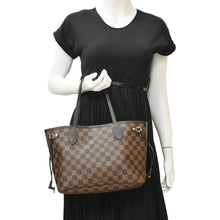 Load image into Gallery viewer, LOUIS VUITTON Neverfull PM Damier Ebene Tote Shoulder Bag Brown
