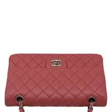 Load image into Gallery viewer, CHANEL Classic Double Flap Medium Quilted Leather Shoulder Bag Salmon Pink top look
