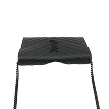 Load image into Gallery viewer, YVES SAINT LAURENT Classic Envelope Cassandre Leather Chain Crossbody Bag Black
