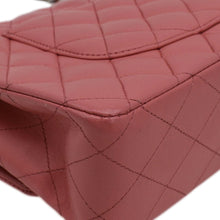 Load image into Gallery viewer, CHANEL Classic Double Flap Medium  Quilted Leather Shoulder Bag Salmon Pink
