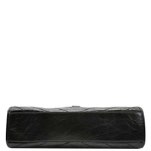 Load image into Gallery viewer, YVES SAINT LAURENT Niki Medium Crinkle  Leather Shoulder Bag Black
