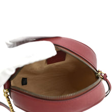 Load image into Gallery viewer, GUCCI GG Marmont Mini Round Leather Crossbody Bag Red 550154
