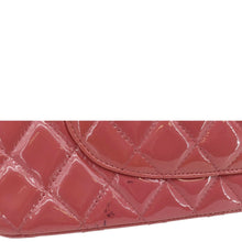 Load image into Gallery viewer, CHANEL Classic Double Flap Medium Quilted Patent Leather Shoulder Bag Light Pink
