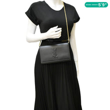 Load image into Gallery viewer, YVES SAINT LAURENT Belle De Jour Chain Leather Crossbody Bag Black
