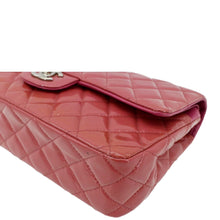 Load image into Gallery viewer, CHANEL Classic Double Flap Medium Quilted Patent Leather Shoulder Bag Light Pink
