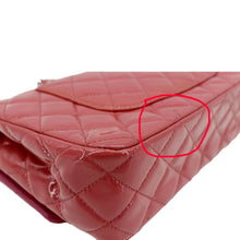 Load image into Gallery viewer, CHANEL Classic Double Flap Medium Quilted Patent Leather Shoulder Bag Light Pink
