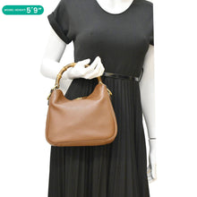 Load image into Gallery viewer, GUCCI Diana Small Leather Top Handle Tote Bag Chocolate Brown 746251
