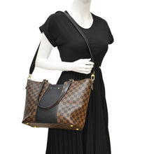 Load image into Gallery viewer, LOUIS VUITTON Jersey Damier Ebene Tote Shoulder Bag Brown
