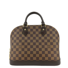 Load image into Gallery viewer, LOUIS VUITTON Alma PM Damier Ebene Satchel Bag Brown
