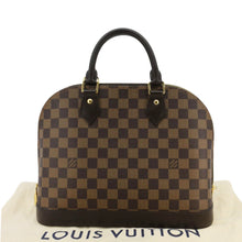 Load image into Gallery viewer, LOUIS VUITTON Alma PM Damier Ebene Satchel Bag Brown
