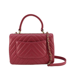 Load image into Gallery viewer, CHANEL Trendy CC Top Handle Flap Quilted Leather Shoulder Bag Hot Pink
