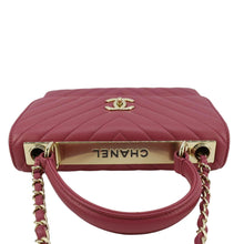 Load image into Gallery viewer, CHANEL Trendy CC Top Handle Flap Quilted Leather Shoulder Bag Hot Pink
