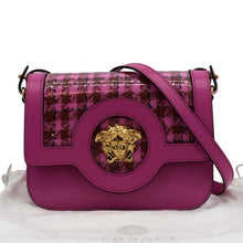 Load image into Gallery viewer, VERSACE Tribute Leather Crossbody Bag Hot Pink
