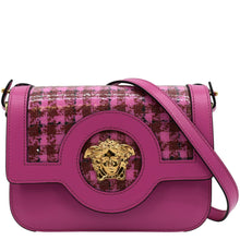 Load image into Gallery viewer, VERSACE Tribute Leather Crossbody Bag Hot Pink
