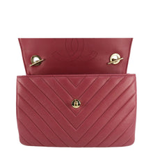 Load image into Gallery viewer, CHANEL Trendy CC Top Handle Flap Quilted Leather Shoulder Bag Hot Pink
