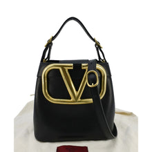 Load image into Gallery viewer, VALENTINO Garavani SuperVee  Leather Crossbody Bag Black
