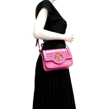 Load image into Gallery viewer, VERSACE Tribute Leather Crossbody Bag Hot Pink
