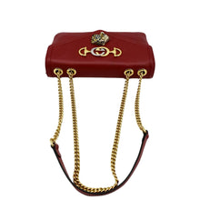 Load image into Gallery viewer, GUCCI Rajah Tiger Head Leather Chain Shoulder Bag Red 537241
