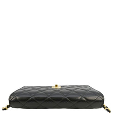 Load image into Gallery viewer, CHANEL CC Pearl Crush WOC Lambskin Quilted Leather Crossbody Bag Black
