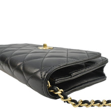 Load image into Gallery viewer, CHANEL CC Pearl Crush WOC Lambskin Quilted Leather Crossbody Bag Black
