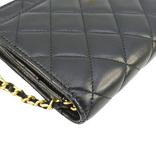 Load image into Gallery viewer, CHANEL CC Pearl Crush WOC Lambskin Quilted Leather Crossbody Bag Black
