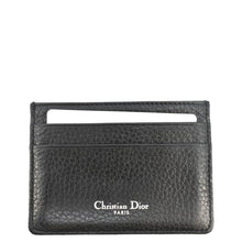 Load image into Gallery viewer, CHRISTIAN DIOR Diorama Cannage Leather Card Holder Black
