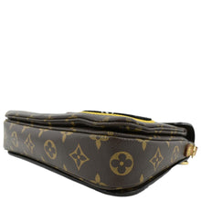 Load image into Gallery viewer, LOUIS VUITTON luxury metis Pochette Crossbody Bag Brown with lower side view
