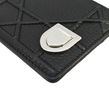 Load image into Gallery viewer, CHRISTIAN DIOR Diorama Cannage Leather Card Holder Black
