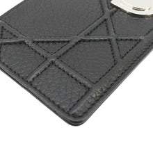 Load image into Gallery viewer, CHRISTIAN DIOR Diorama Cannage Leather Card Holder Black
