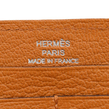 Load image into Gallery viewer, HERMES Classique Epsom Leather Long Zippy Wallet Orange
