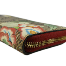 Load image into Gallery viewer, GUCCI Tian Print GG Canvas Zip Around Wallet Beige 424893
