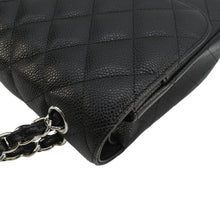 Load image into Gallery viewer, CHANEL Classic Jumbo Double Flap Quilted Caviar Leather Shoulder Bag Black
