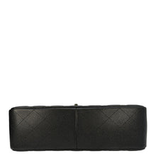 Load image into Gallery viewer, CHANEL Classic Jumbo Double Flap Quilted Caviar Leather Shoulder Bag Black
